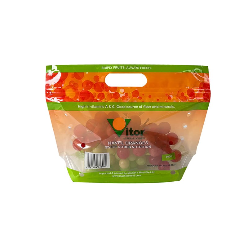 Custom Fresh Fruit Bag Manufacturer | Anti-Fog Fruit & Vegetable Packaging Pouch with Air Vents | MOQ 5,000pcs
